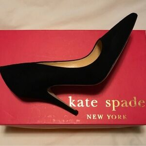 Kate Spade black suede pumps- brand new shoes 6.5